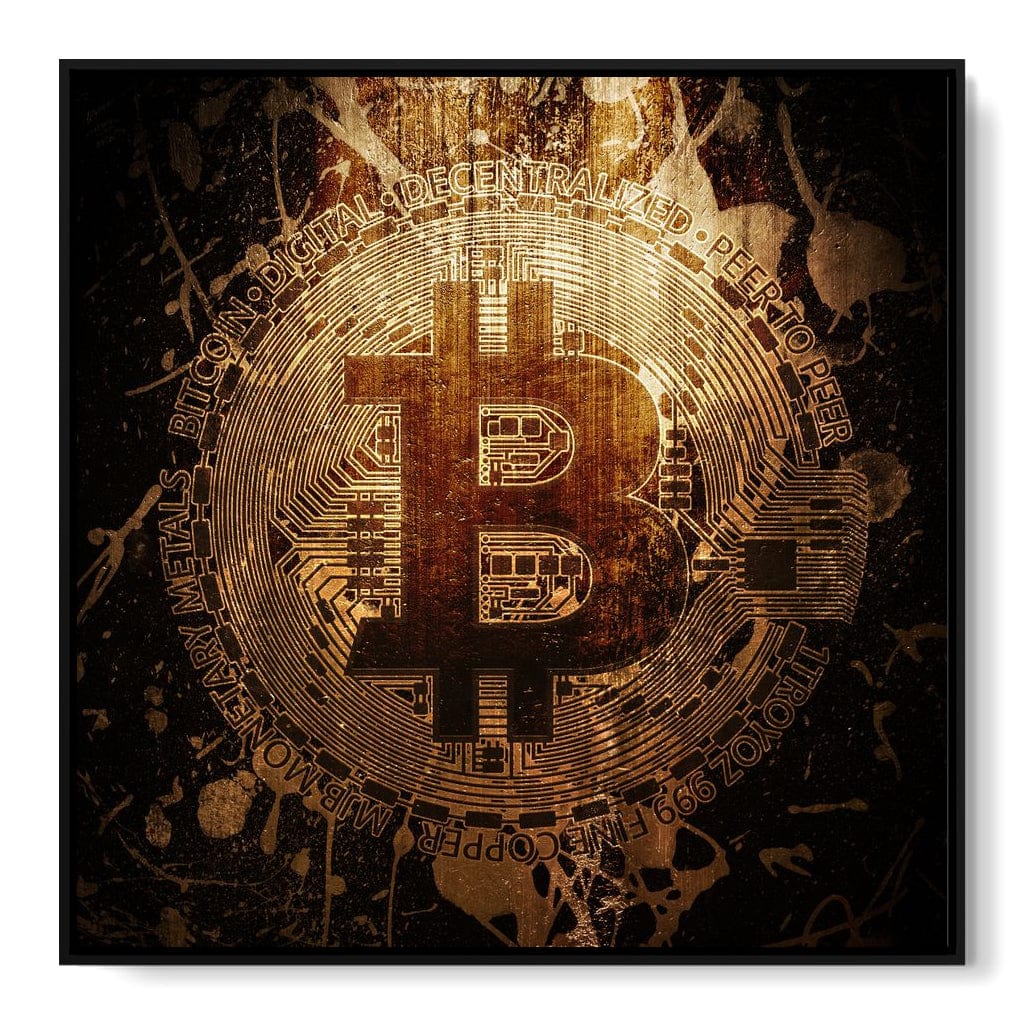 Crypto Art Bitcoin 08 Canvas Wall Art