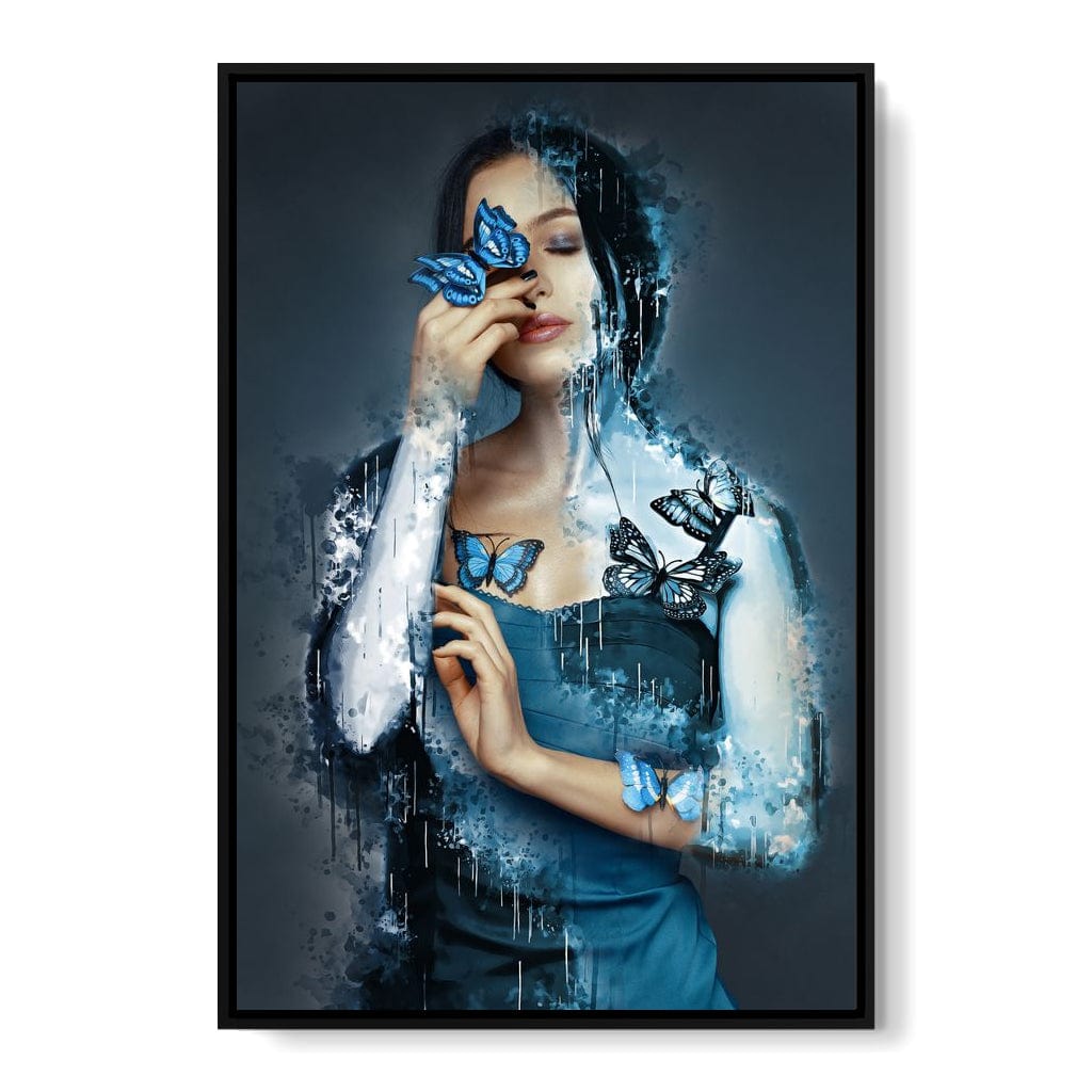 Butterfly Angel Canvas Wall Art