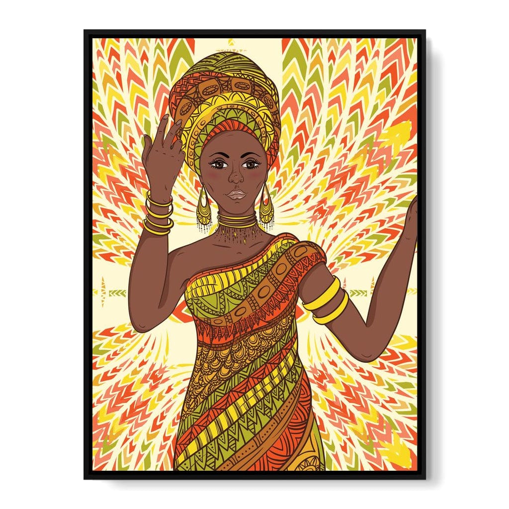 Beautiful Dancing Woman Canvas Wall Art