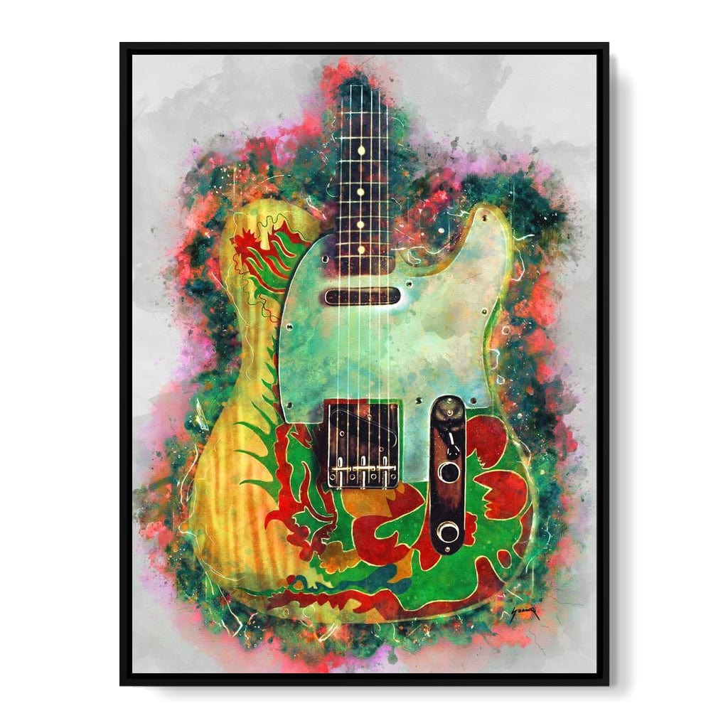 Jimmy Page's Guitar Canvas Wall Art
