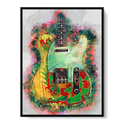 Jimmy Page's Guitar Canvas Wall Art