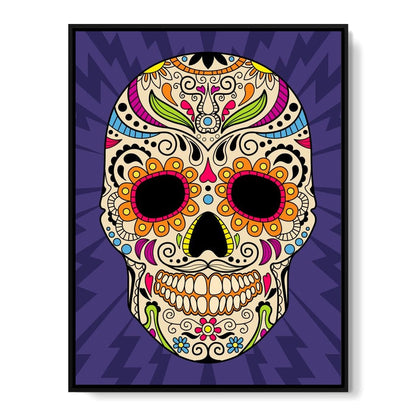 Mexican Skull Canvas Wall Art