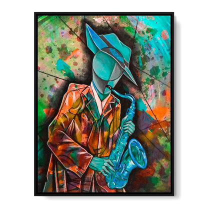 Soul Jazz Player Canvas Wall Art