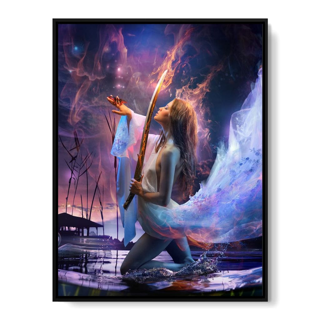 Fire Sword Canvas Wall Art