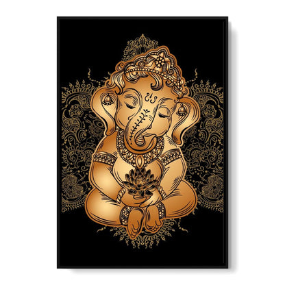 Baby Ganesh Canvas Wall Art