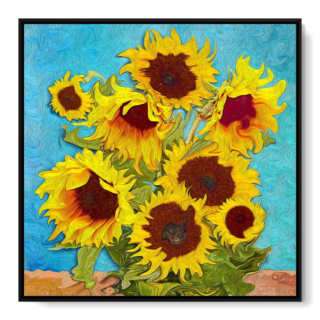 Impressionist Sunflowers Canvas Wall Art