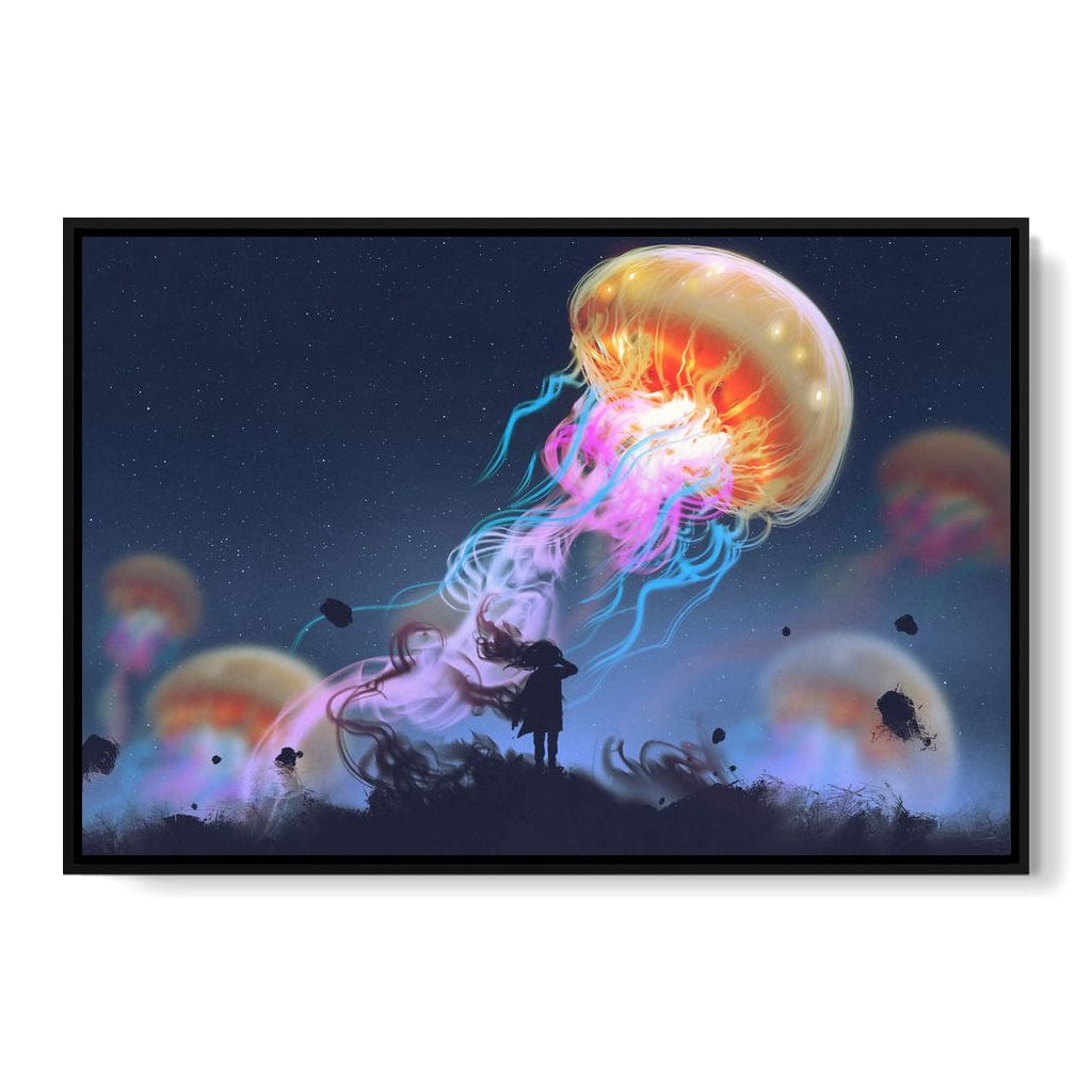 Giant Jellyfish Canvas Wall Art