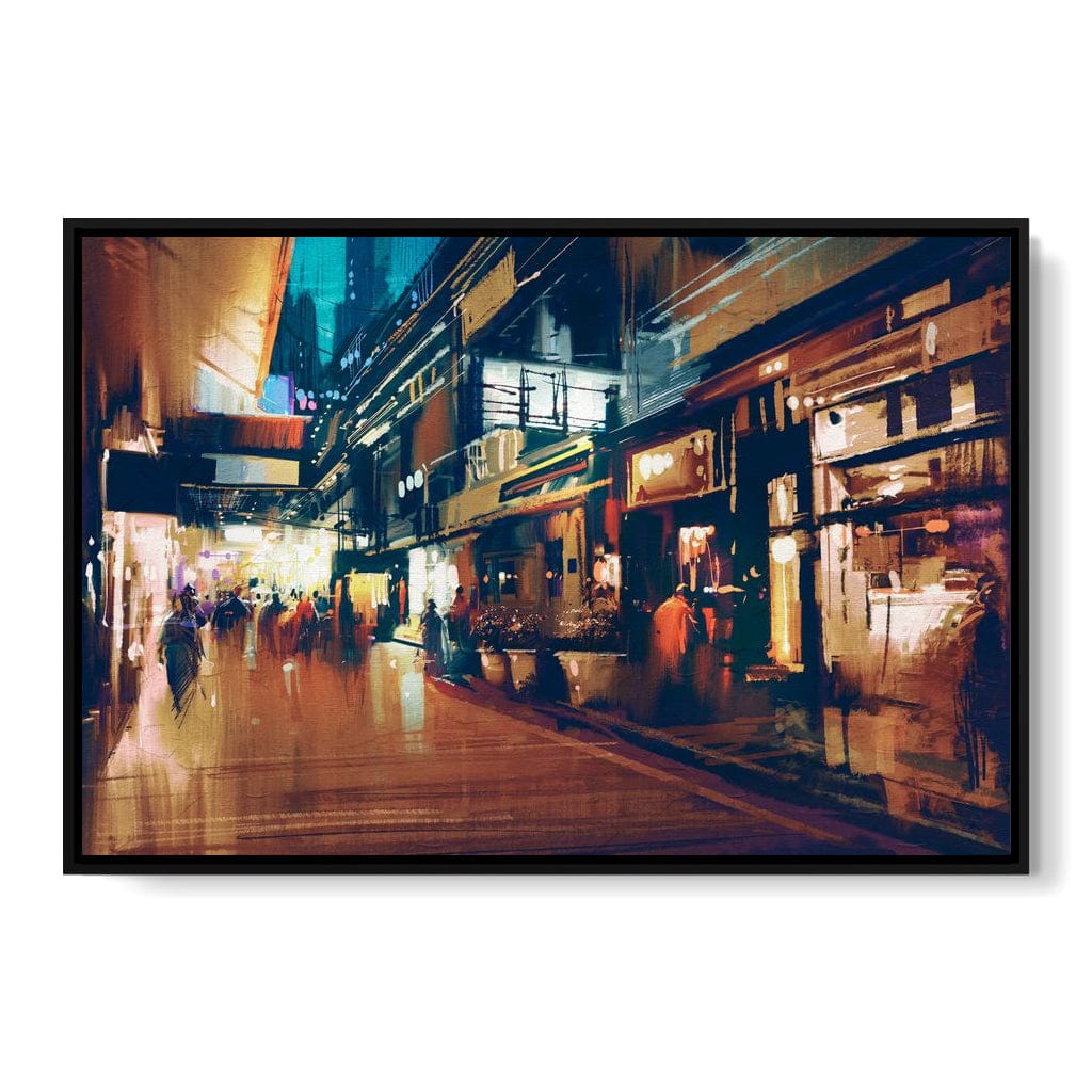City Market Canvas Wall Art