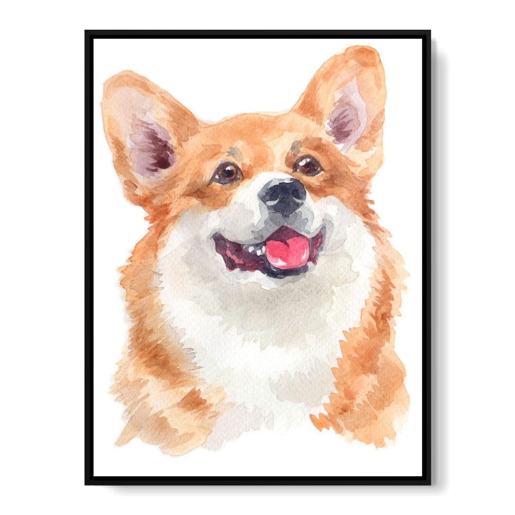 Welsh Corgi Canvas Wall Art