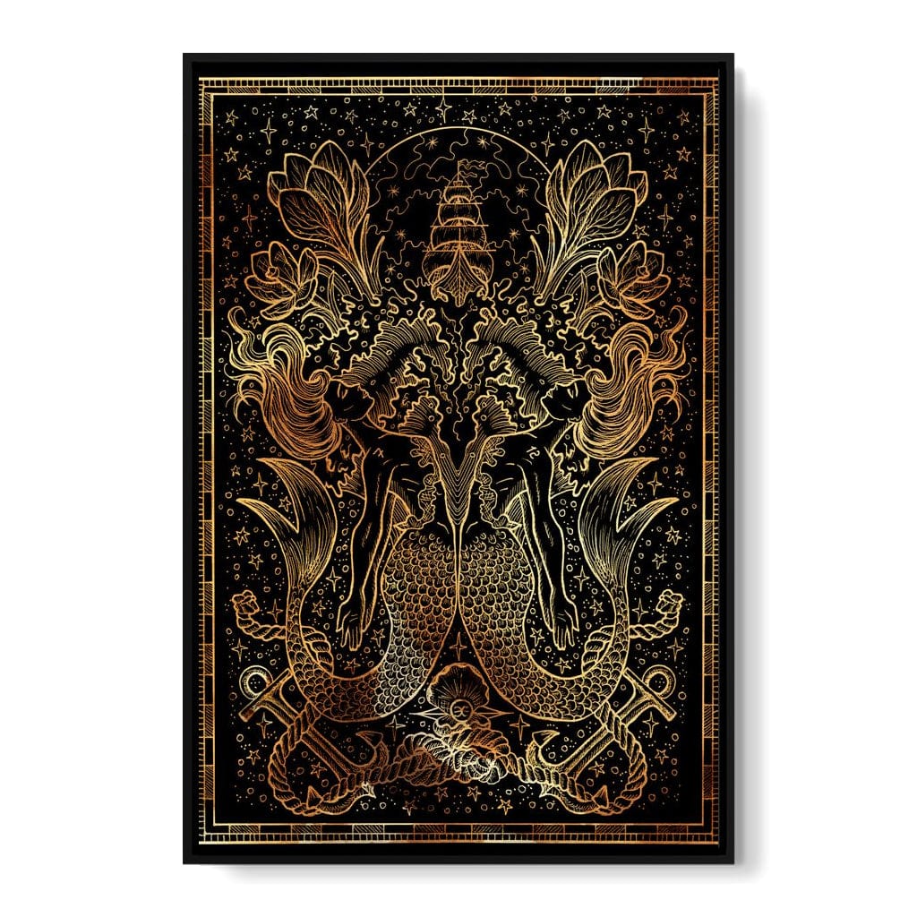 Zodiac sign Pisces Canvas Wall Art