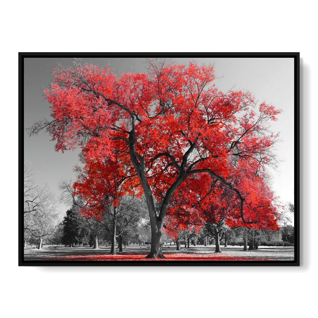 Big Red Tree Canvas Wall Art