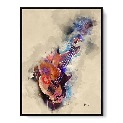 Flea's Bass Guitar Canvas Wall Art