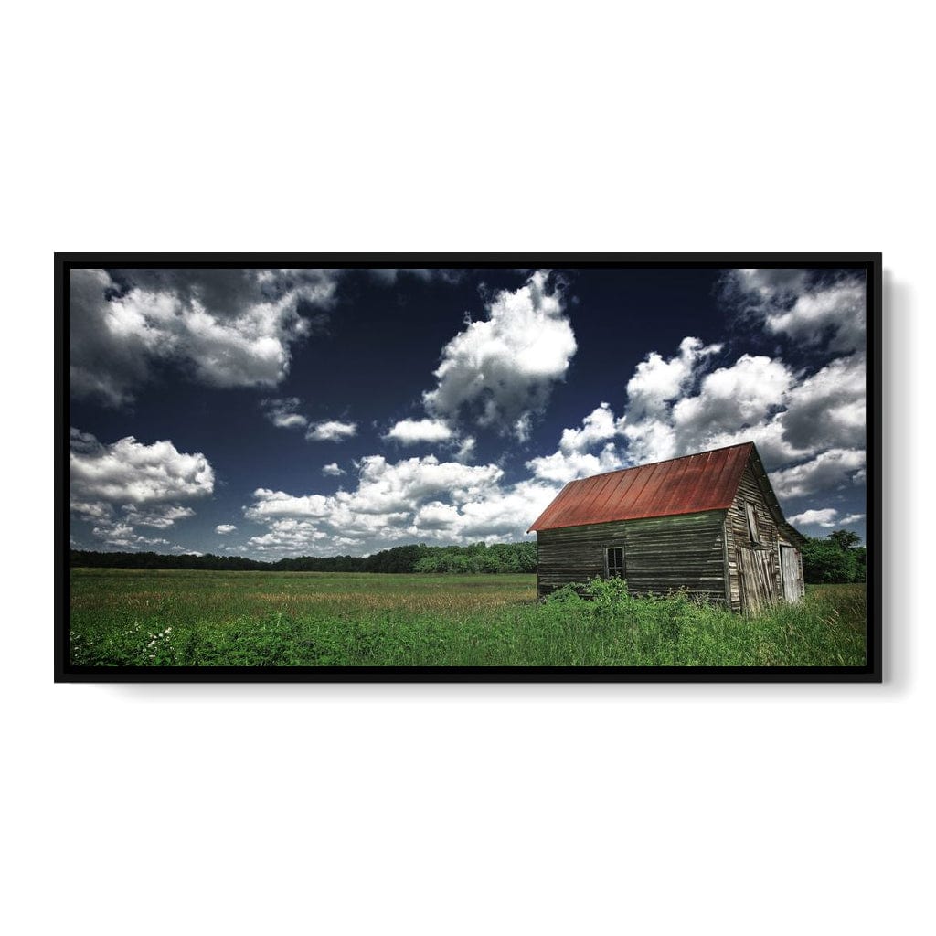 Old Barn in the Field Canvas Wall Art