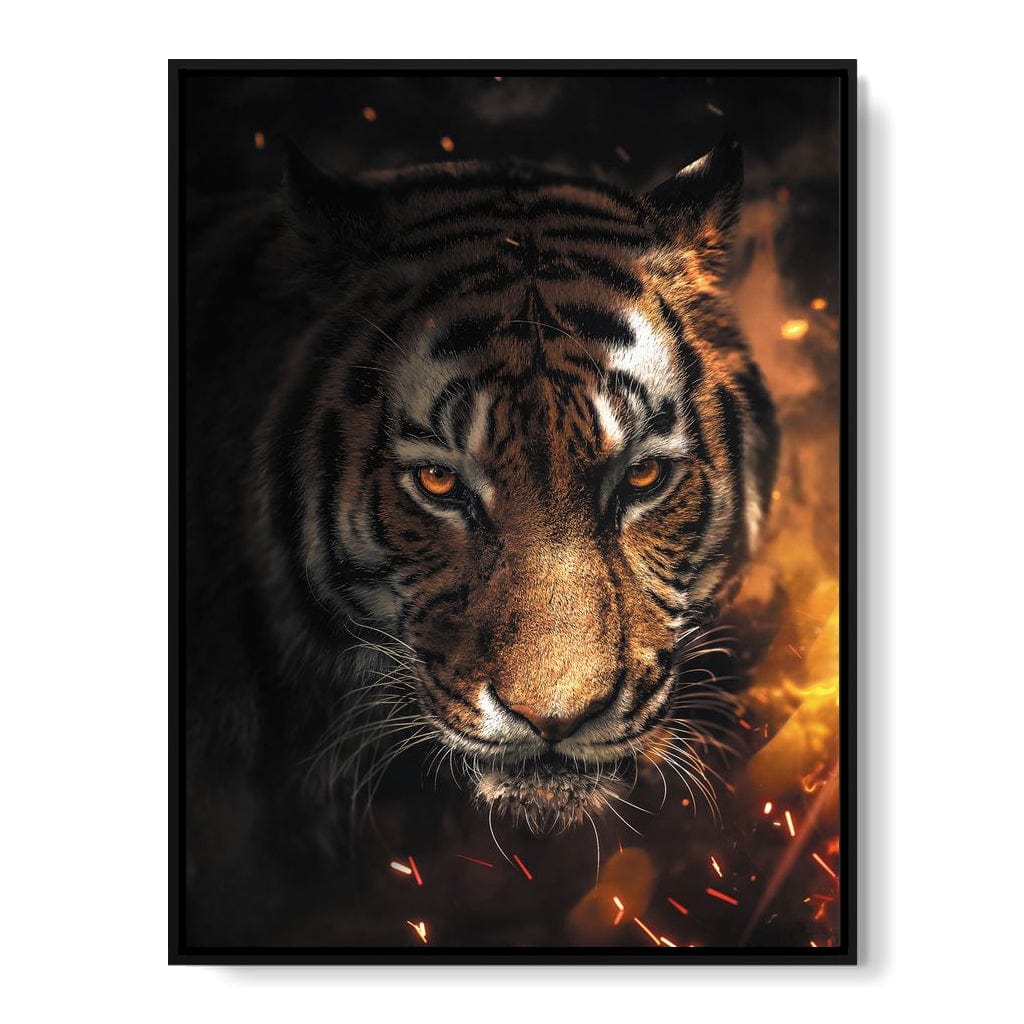 Tiger Sparkles Canvas Wall Art