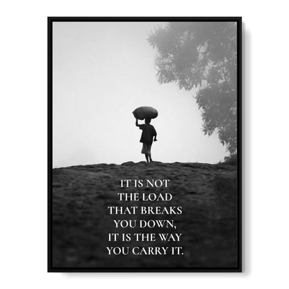 Carry The Load Wisely Canvas Wall Art