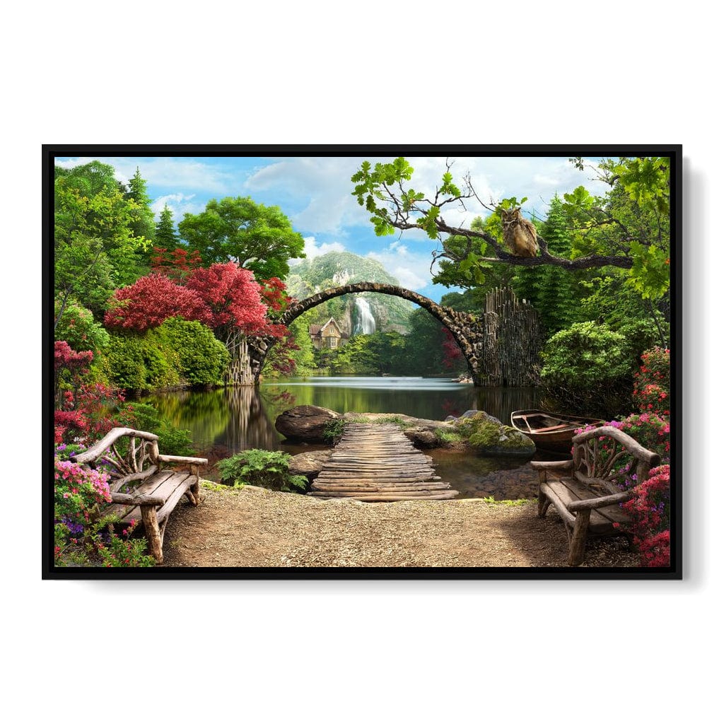 Stone Bridge Canvas Wall Art