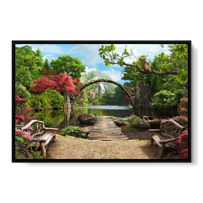 Stone Bridge Canvas Wall Art