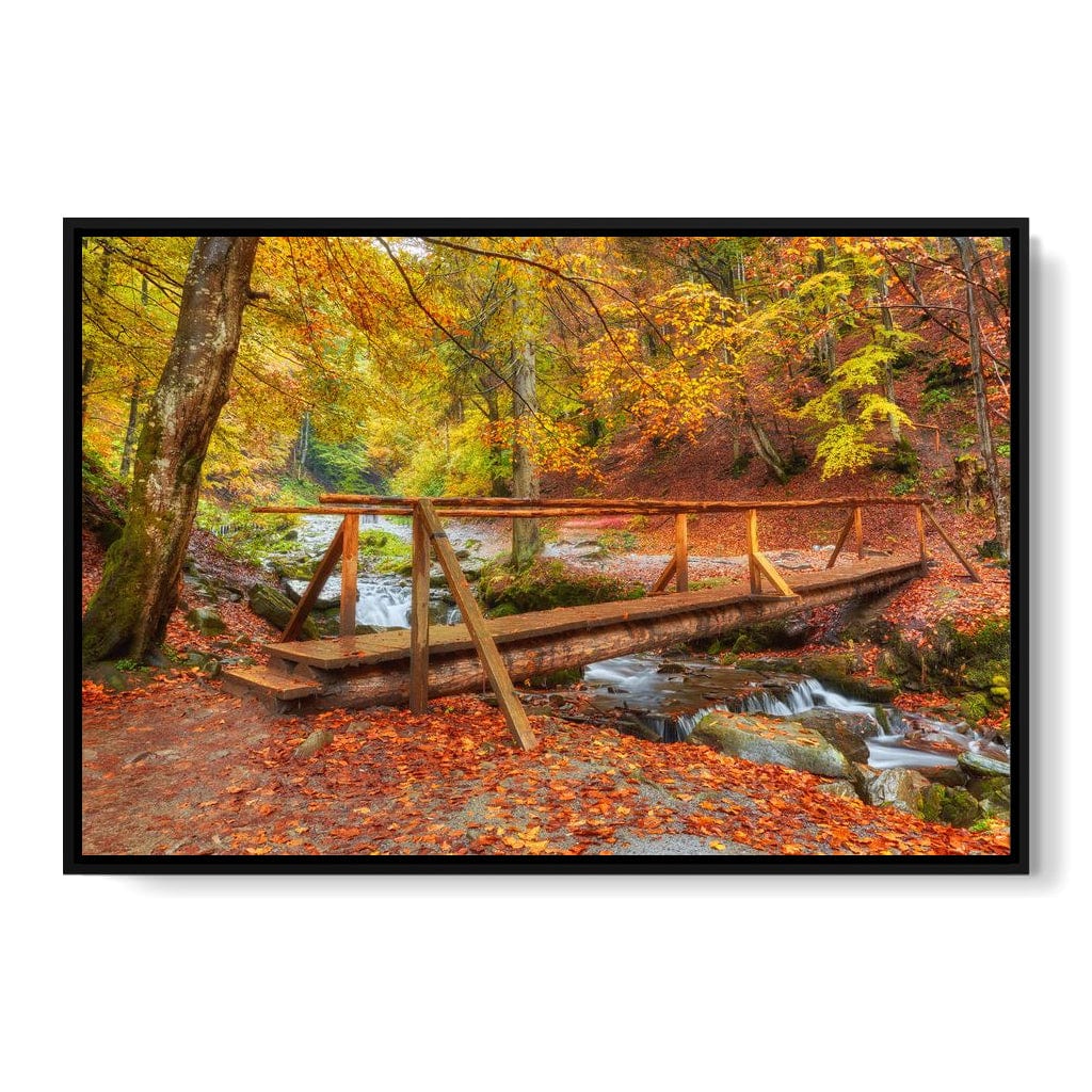 Wooden Bridge Canvas Wall Art