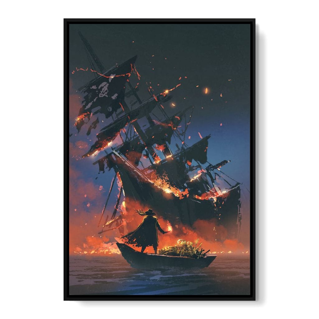 Stealing The Treasure Canvas Wall Art