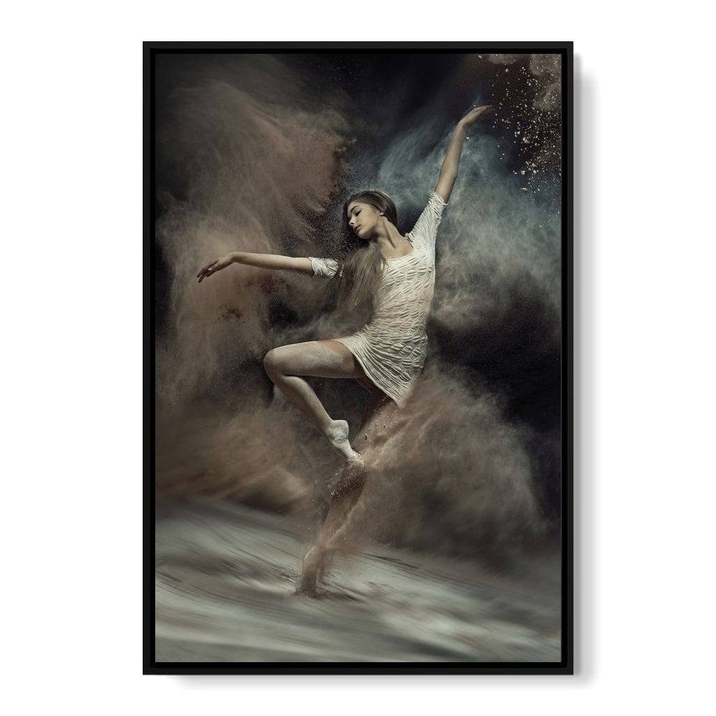 Ballet Dancer in the Desert Canvas Wall Art