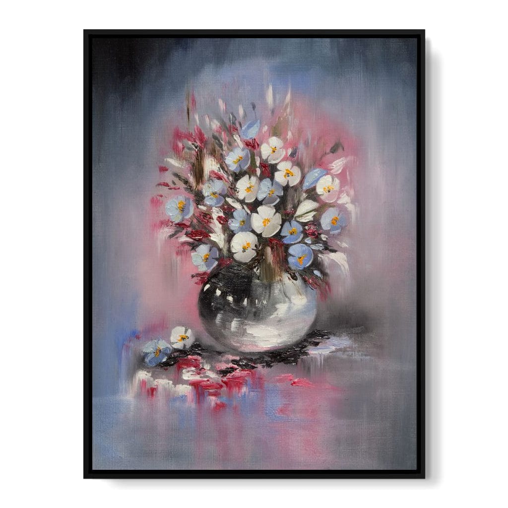 Beautiful Flowers Vase Canvas Wall Art