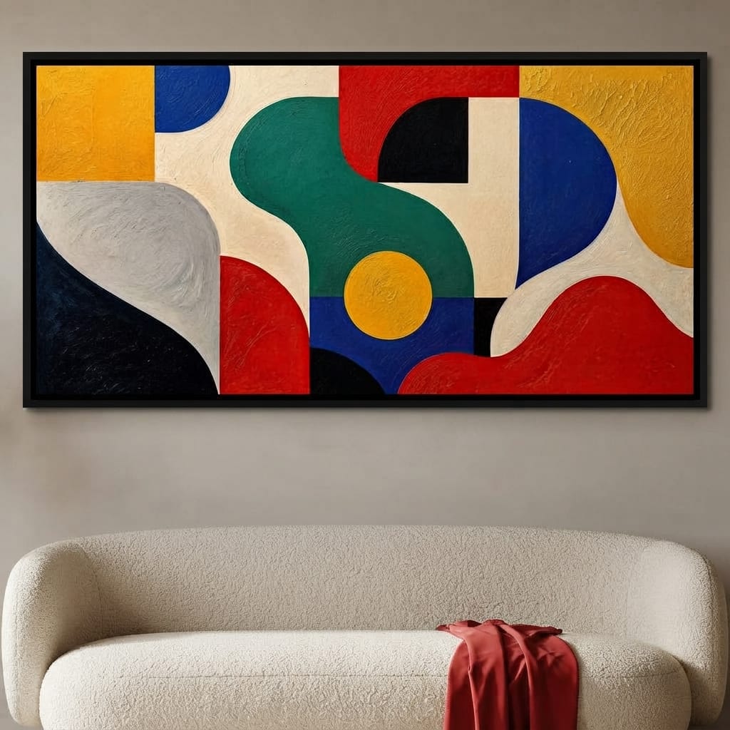 Primary Feelings Canvas Wall Art