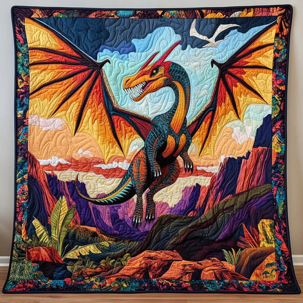 Pterodactyl Quilt Blanket