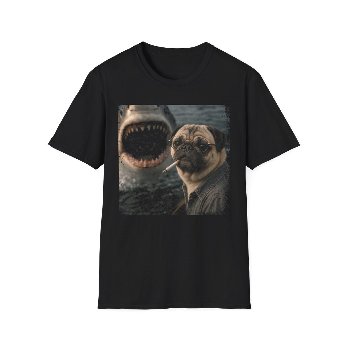 Pug and Shark Tee