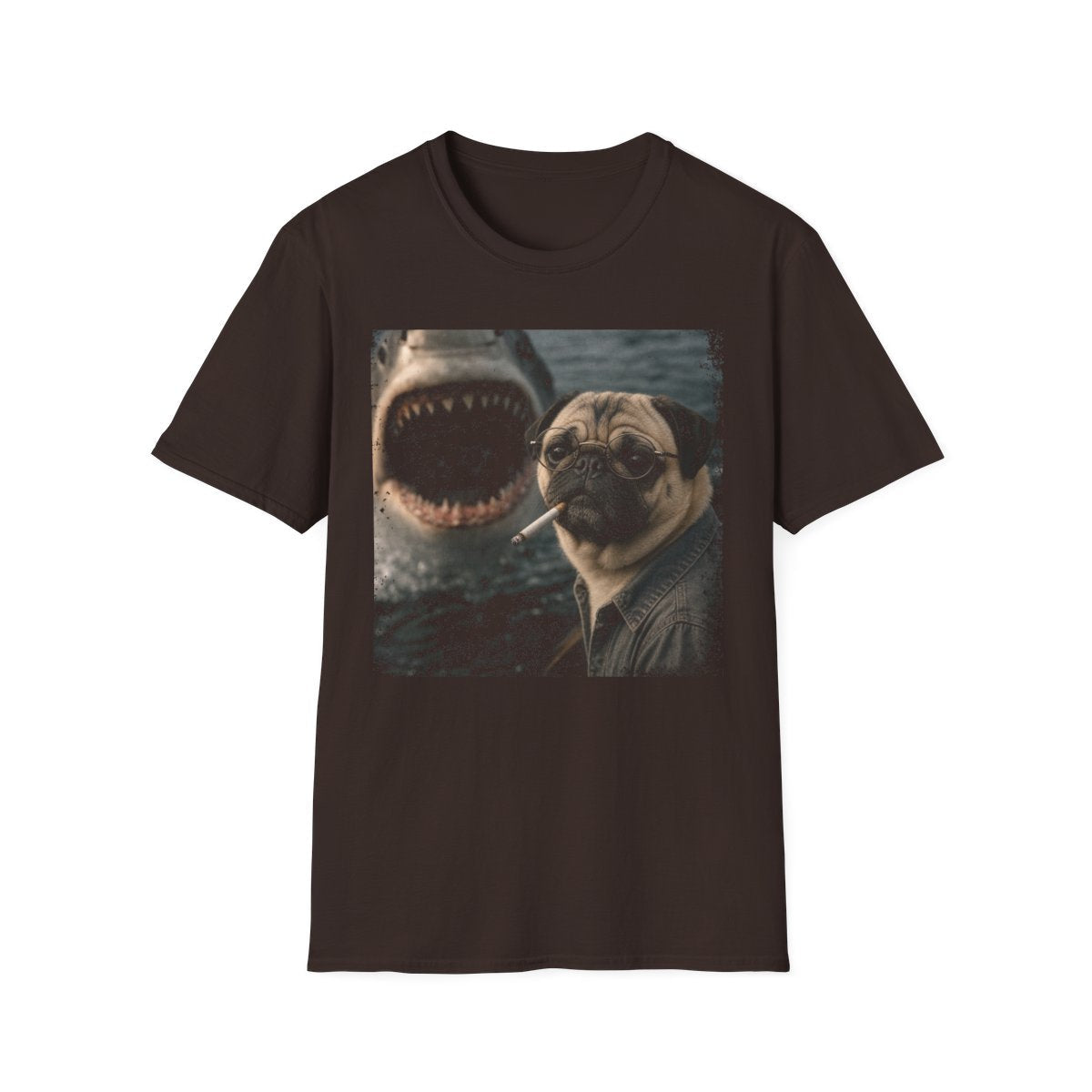 Pug and Shark Tee