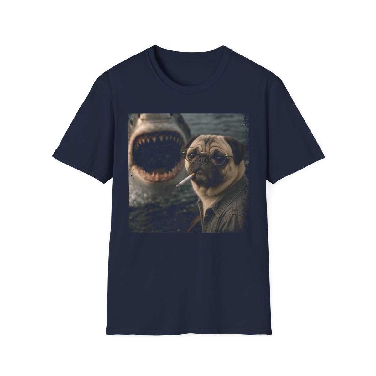Pug and Shark Tee