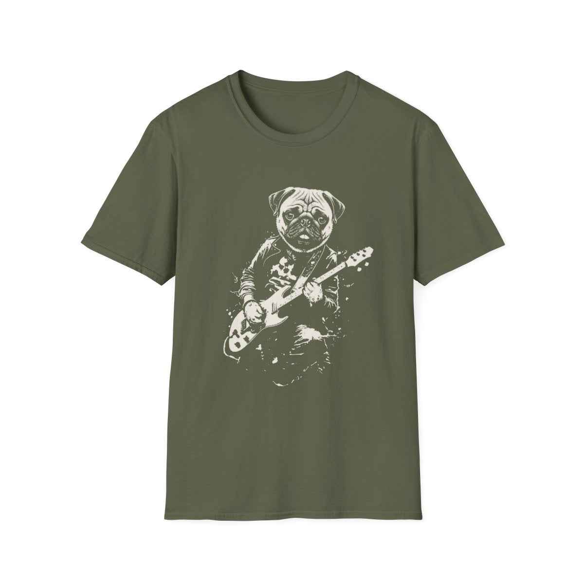 Pug Rocking Guitar Tee