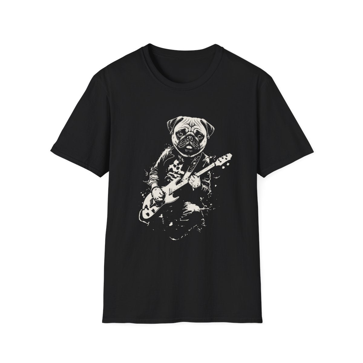 Pug Rocking Guitar Tee
