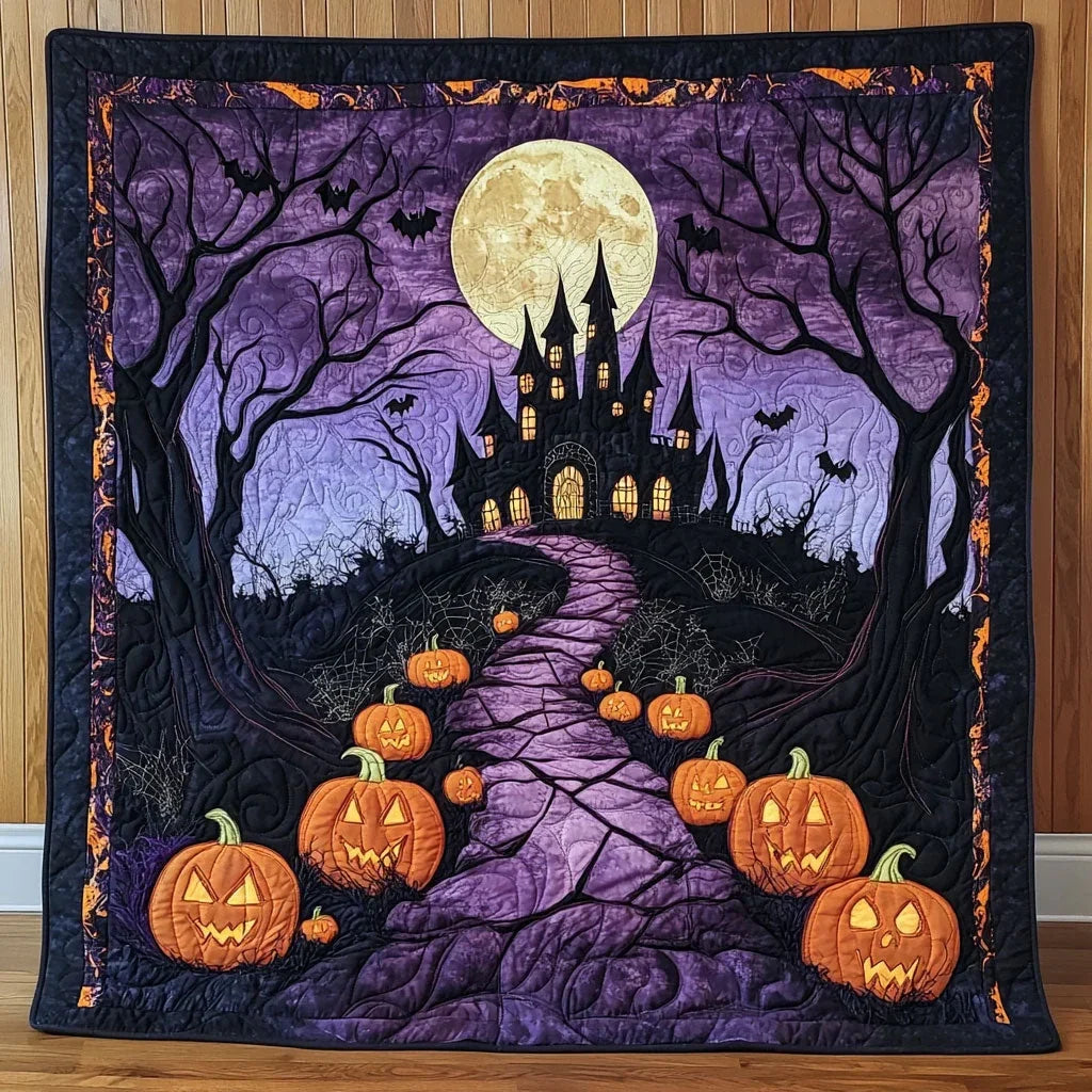 Pumpkin Hollow Manor Quilt Blanket