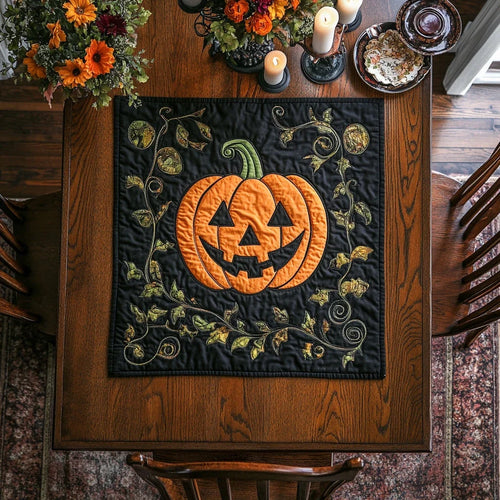 Pumpkin Hollow Quilted Table Topper