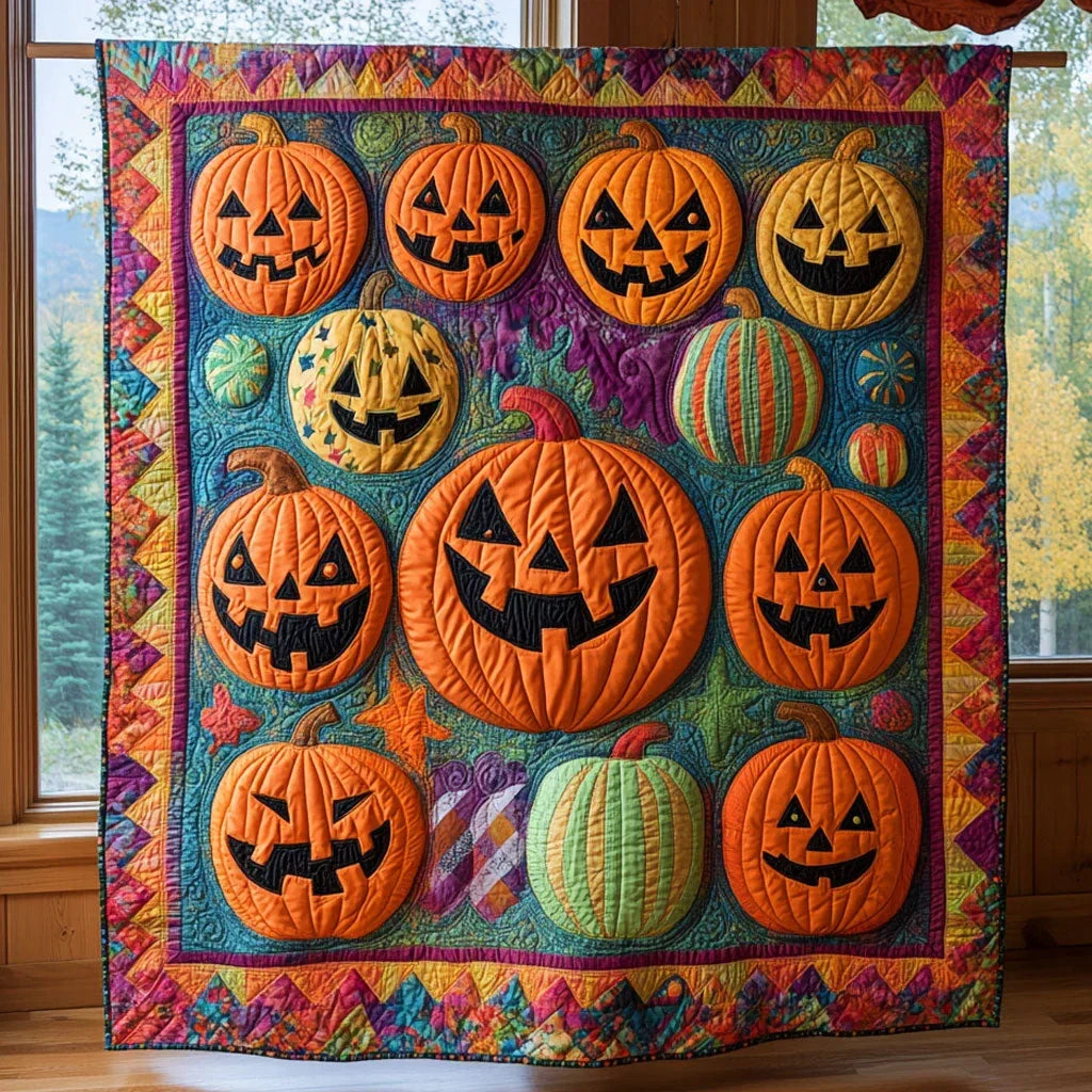 Pumpkin Patch Quilt Blanket