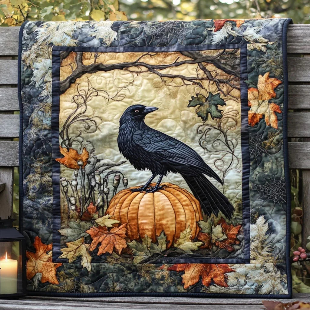 Pumpkin Perch Quilt Blanket