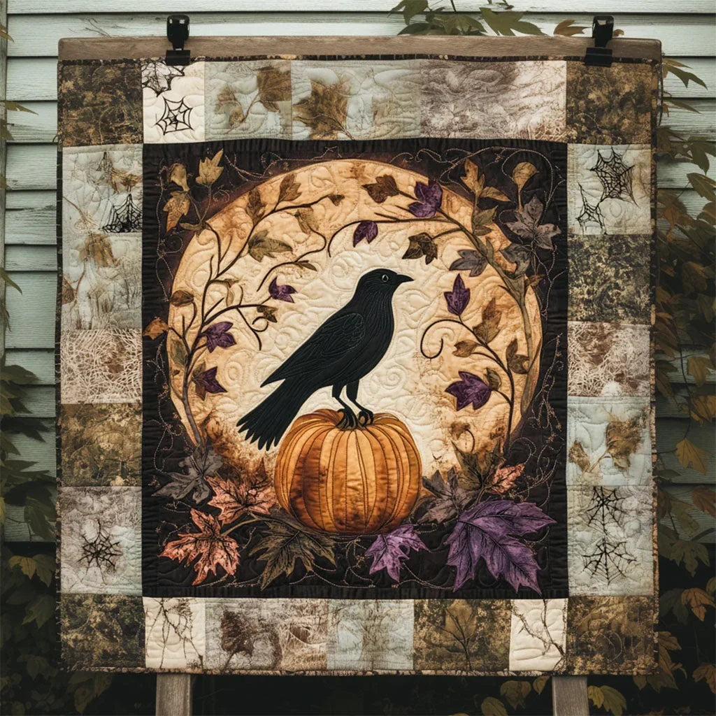 Pumpkin Perch Quilt Blanket