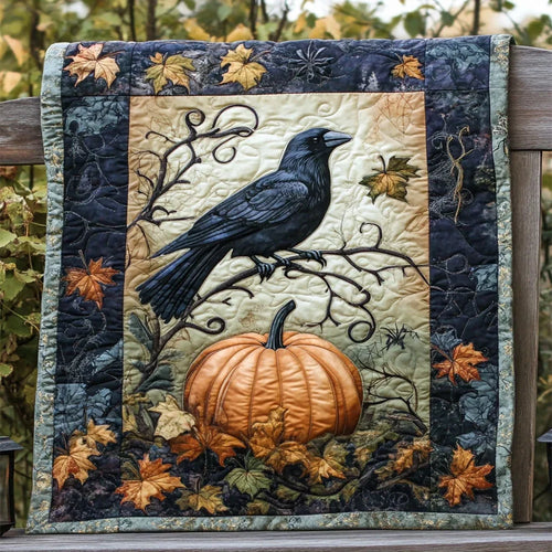 Pumpkin Perch Quilt Blanket