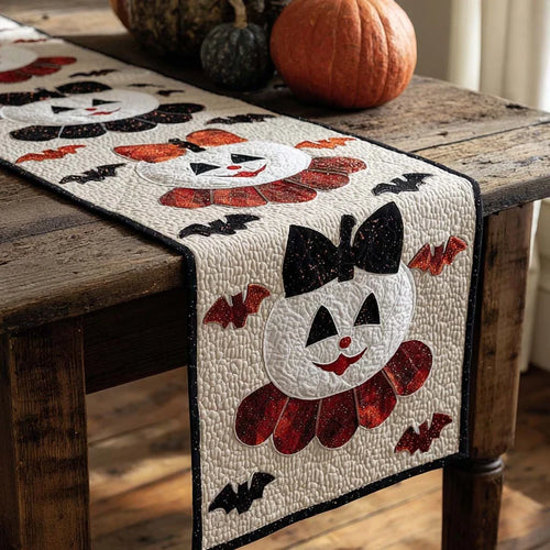 Pumpkin Princess Quilted Table Runner