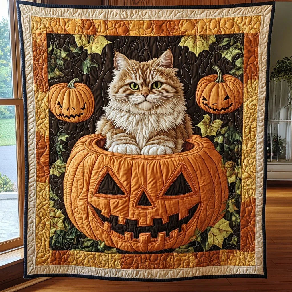Pumpkin Prowlers Quilt Blanket