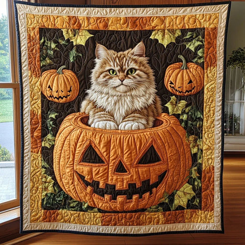 Pumpkin Prowlers Quilt Blanket