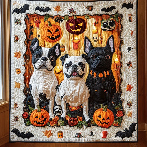 Pumpkin Pups Quilt Blanket