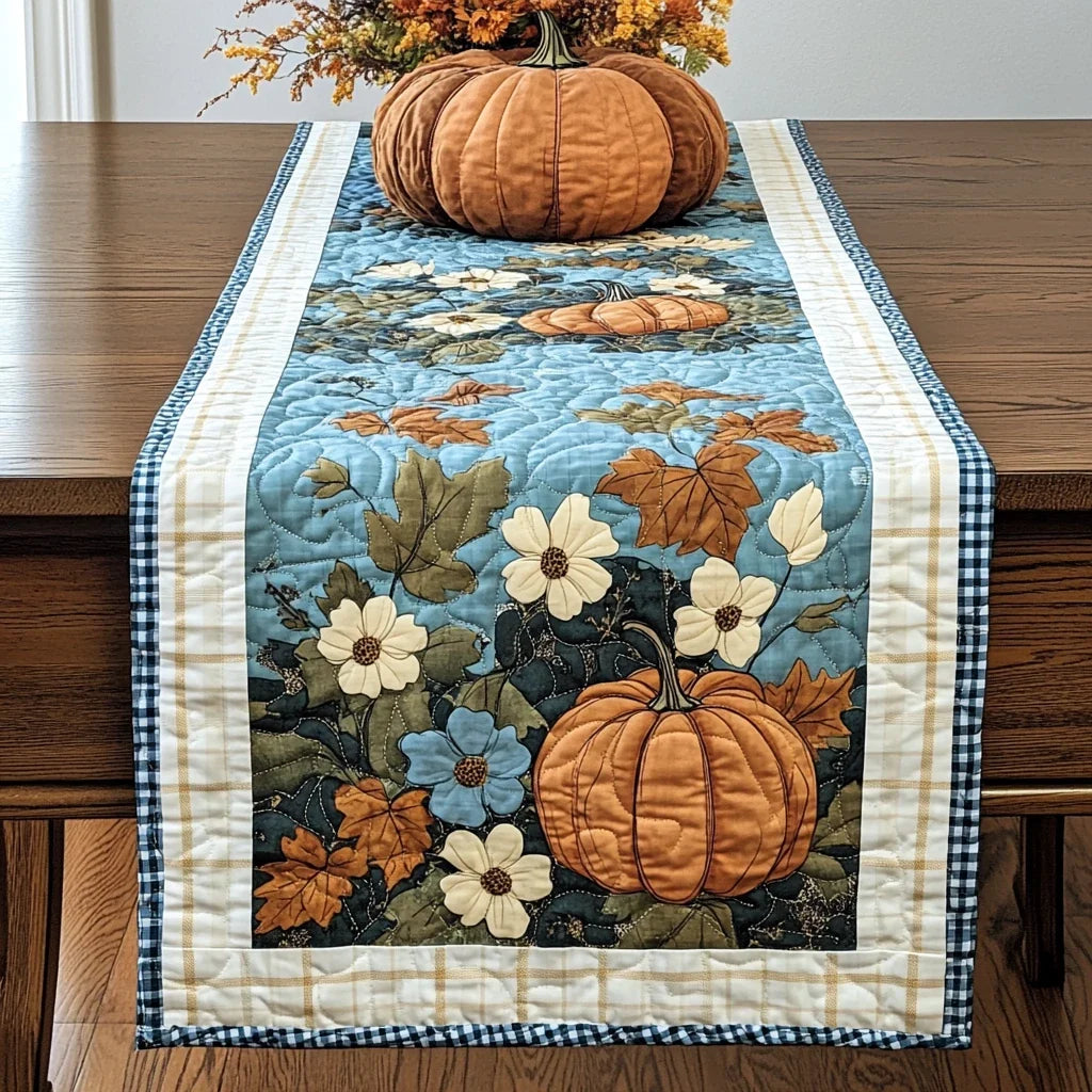 Pumpkin Spice Season Quilted Table Runner