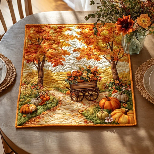 Pumpkin Valley Quilted Table Topper