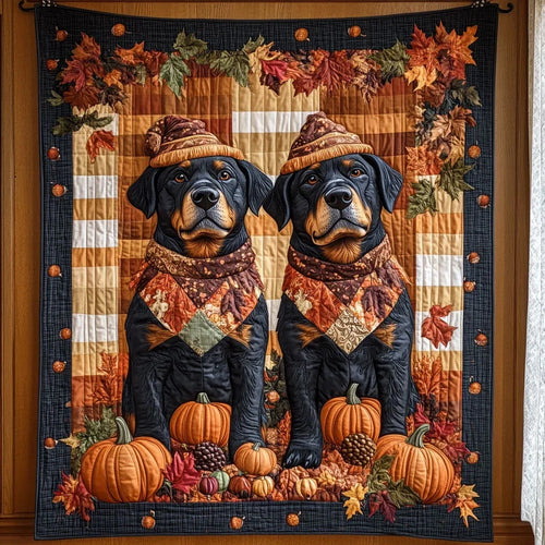 Pumpkin Watch Quilt Blanket