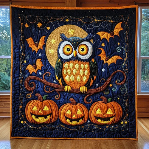 Pumpkin Watcher Quilt Blanket