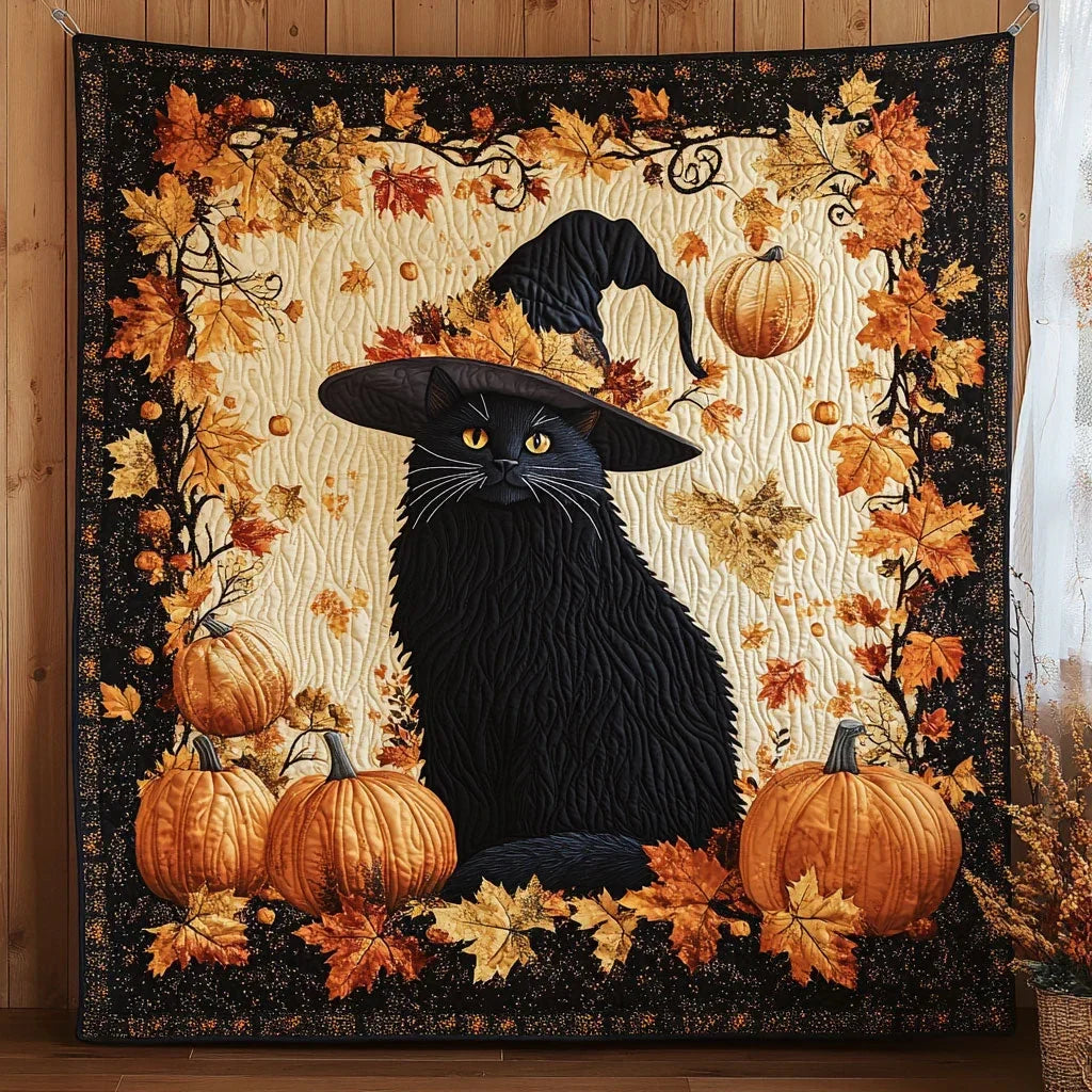 Pumpkin Whisper Quilt Blanket