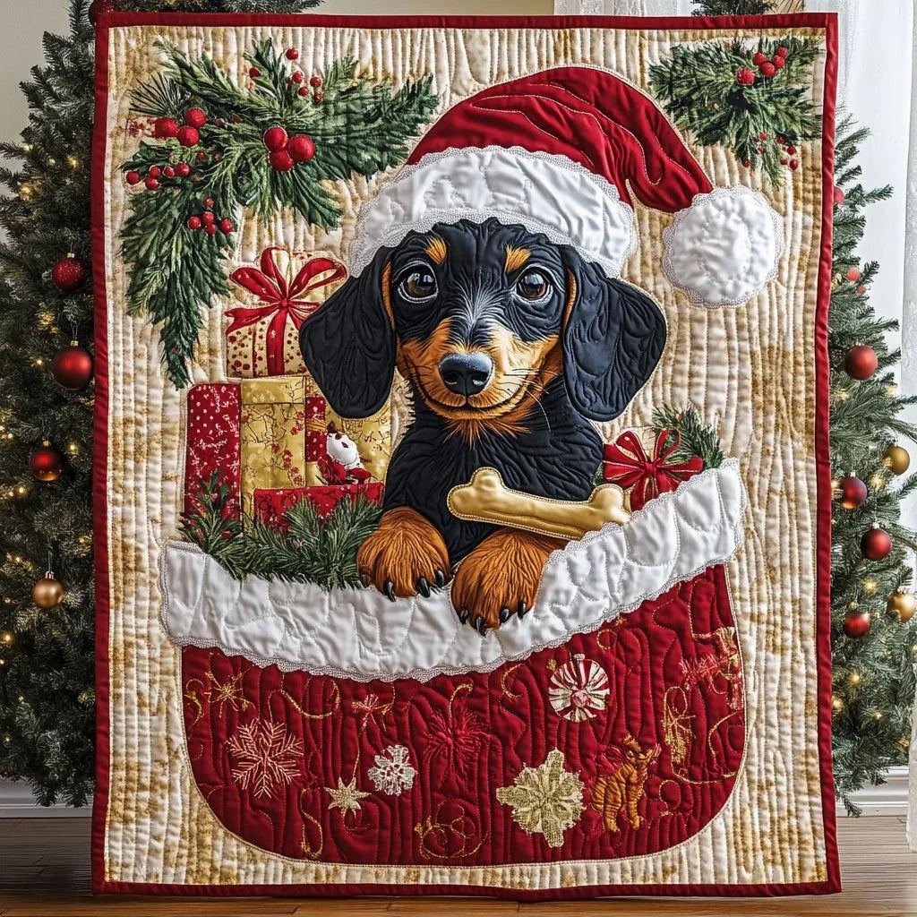Pup Gift Quilt Blanket