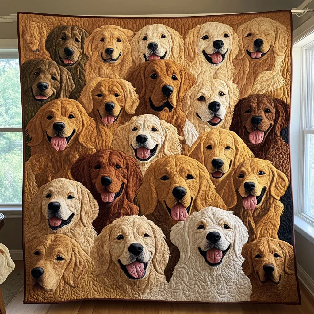 Puppy Doodles Quilt Blanket