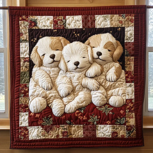 Puppy Dream Nest Quilt Blanket